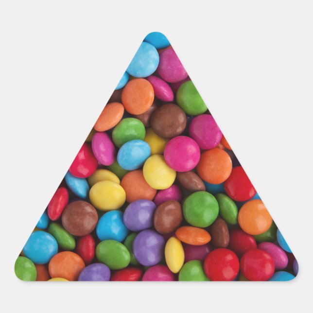 Sweet candies triangle sticker (Front)