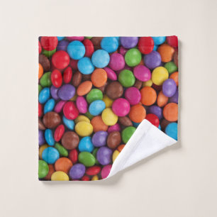 Sweet candies wash cloth