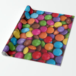 Sweet candies wrapping paper