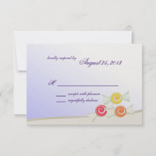 Sweet Candy Bat Mitzvah Response Card