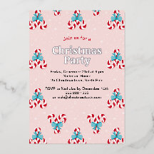 Sweet Candy Canes and Bows Christmas