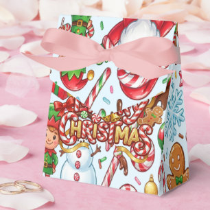 Sweet Candy Christmas Treats Gingerbread Man Favour Box