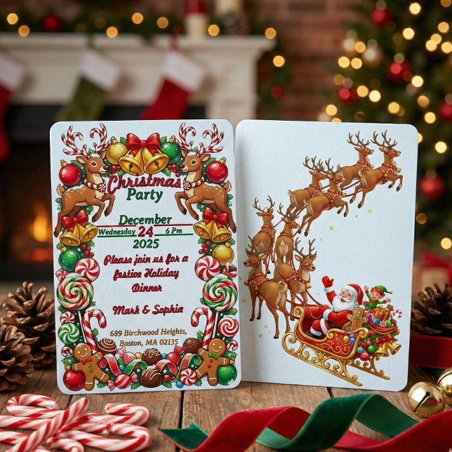 Sweet Candy Christmas Treats  Invitation (Creator Uploaded)
