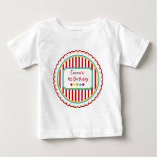 Sweet Candy Circus Stripes Baby T-Shirt