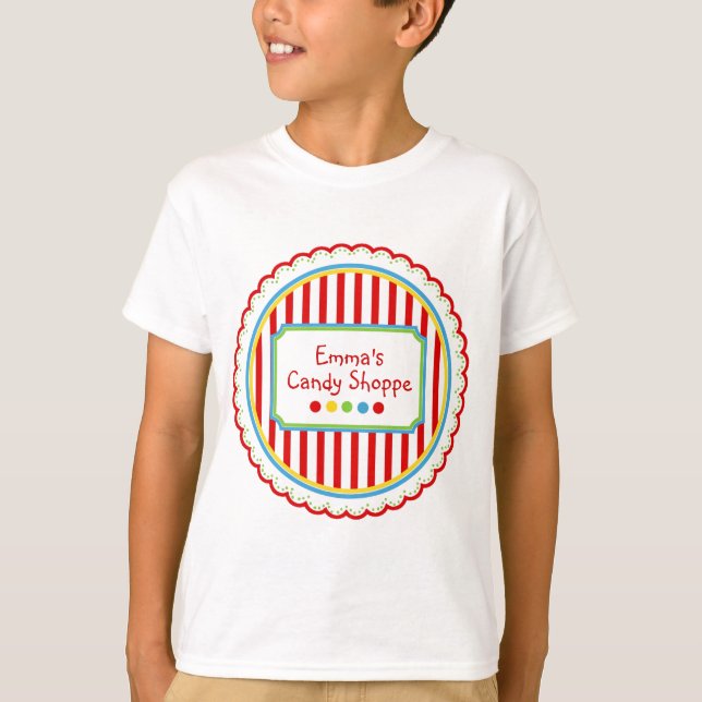 Sweet Candy  Circus Stripes T-Shirt (Front)