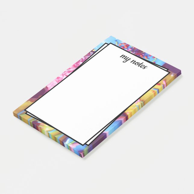 Sweet Candy Colourful Background Post-it Notes (Angled)