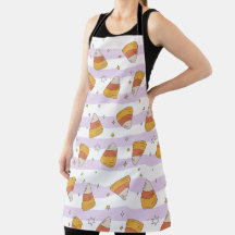 Sweet Candy Corn & Stars Halloween Pattern