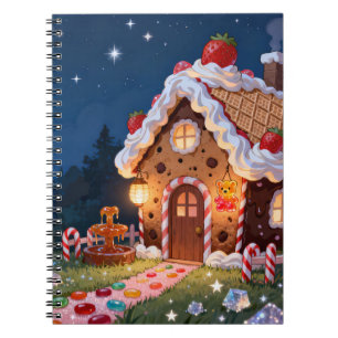 Sweet Candy Cottage Spiral Notebook