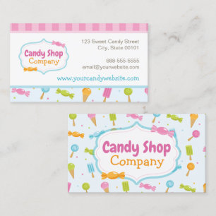 Sweet Candy Fun Confetti Business Card