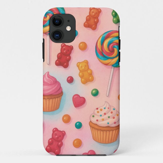 Sweet Candy Land Phone Case – Cute Pastel Candy De (Back)