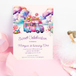 Sweet Candy Lane Kid's Birthday Budget Invitation<br><div class="desc">Our "Sweet Celebration Candy Lane" kids birthday collection features colourful candy truck,  popsicles and sweets in bright colours paired with whimsical typography for a perfect birthday celebration. Check our store for matching items.</div>