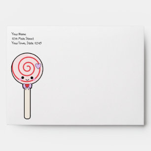 Sweet Candy Lollipop Envelope