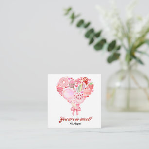 Sweet Candy pink Valentine's Classroom Photo Card