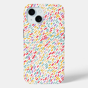 Sweet Candy Sprinkle Pattern iPhone 15 Case