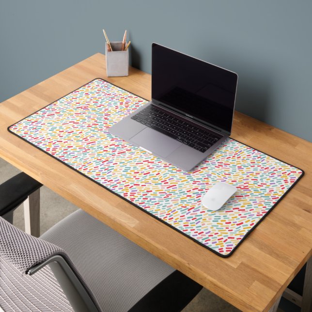 Sweet Candy Sprinkle Pattern Desk Mat (Office 2)