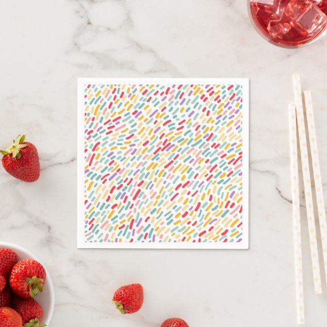 Sweet Candy Sprinkle Pattern Napkin (Insitu)