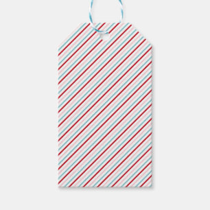 Sweet Candy Stripe Red Pink Blue Holiday/Bday  Gift Tags