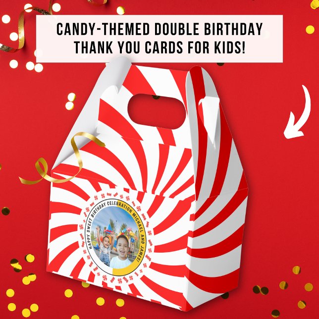 Sweet Candy Theme Double Birthday Celebration Favour Box (Creator Uploaded)