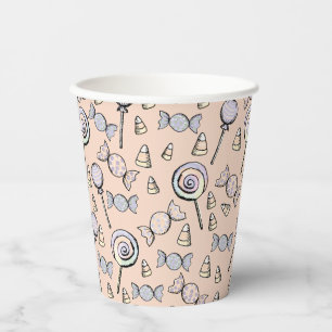 Sweet Candy Theme First Birthday Paper Cups