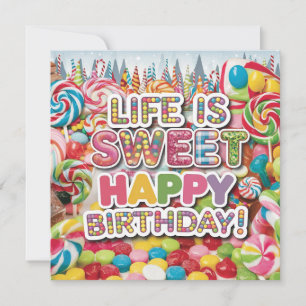Sweet Candyland Birthday Design – Fun & Colorful  Card