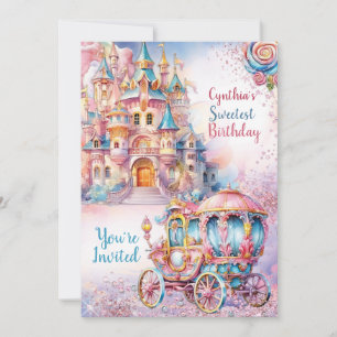 Sweet Candyland Birthday Party Invitation