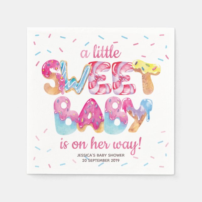 Sweet Candyland Sprinkles Napkin (Front)