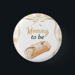 Sweet Cannoli Neutral Beige Italian Baby Shower 3 Cm Round Badge<br><div class="desc">Planning a Little Cannoli Baby Shower? This adorable Italian themed baby shower Button features watercolor cannoli pastries and a sweet bakery aesthetic. Perfect for a Sweet Little Cannoli Is on the Way celebration.</div>