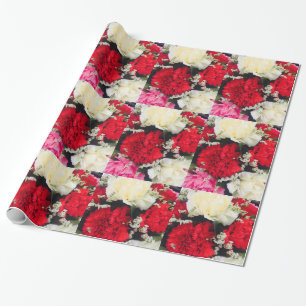 Sweet carnations wrapping paper