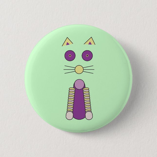 Sweet Cat 6 Cm Round Badge (Front)