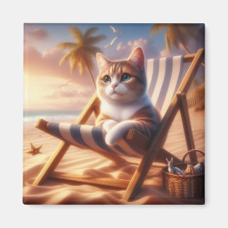 Sweet cat magnet gift, cat lover gift