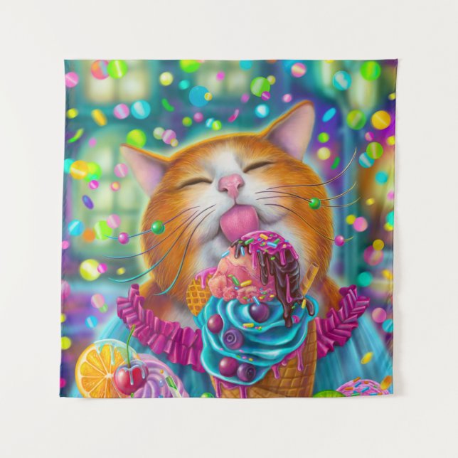 Sweet Cat Poster Tapestry (Front)