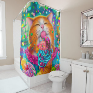 Sweet Cat Shower Curtain