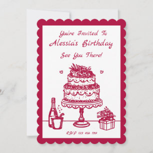 Sweet Celebration Birthday Invitation