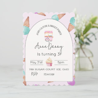 Sweet celebration birthday party  invitation