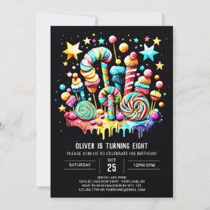 Sweet Celebration Candy Birthday Invitation