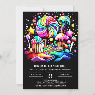 Sweet Celebration Cupcake Birthday Invitation
