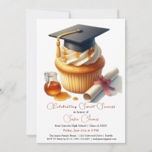 Sweet Celebration Graduation Party Invitation