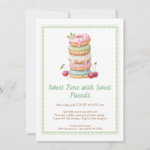 Sweet Celebration Invite – Colorful Donuts Party