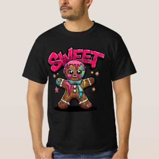 Sweet Chaos – Graffiti Gingerbread Christmas Shirt