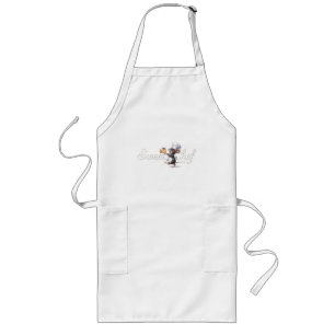 "Sweet Chef" Mouse Logo Illustration Long Apron