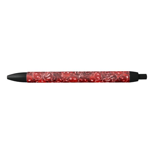 Sweet Cherries Black Ink Pen (Front)