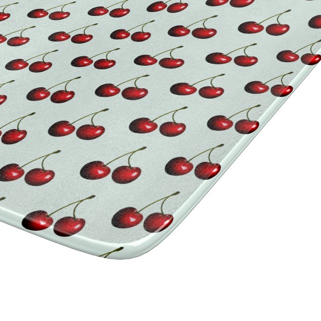 Sweet Cherries Cutting Board (Corner)