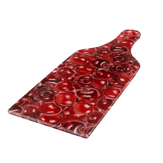 Sweet Cherries Cutting Board (Corner)