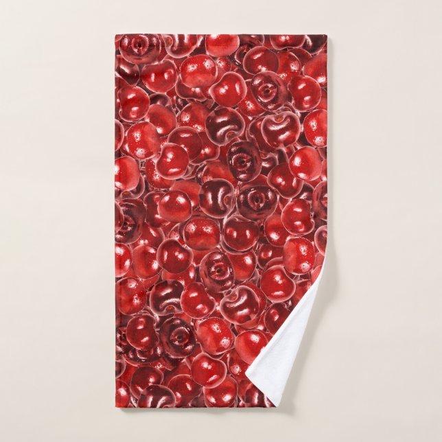 Sweet Cherries Hand Towel (Hand Towel)