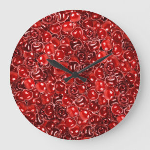 Sweet Cherries Large Clock