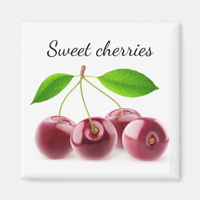 Sweet cherries magnet (Front)