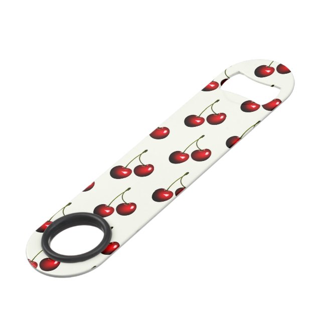 Sweet Cherry Bar Key Custom Colours Bottle Opener (Back Angled)