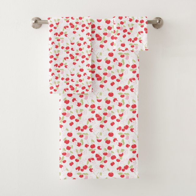 Sweet Cherry Bath Towel Set (Insitu)