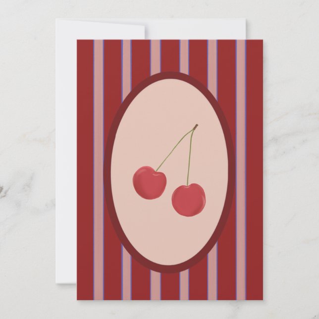 Sweet cherry card (Front)