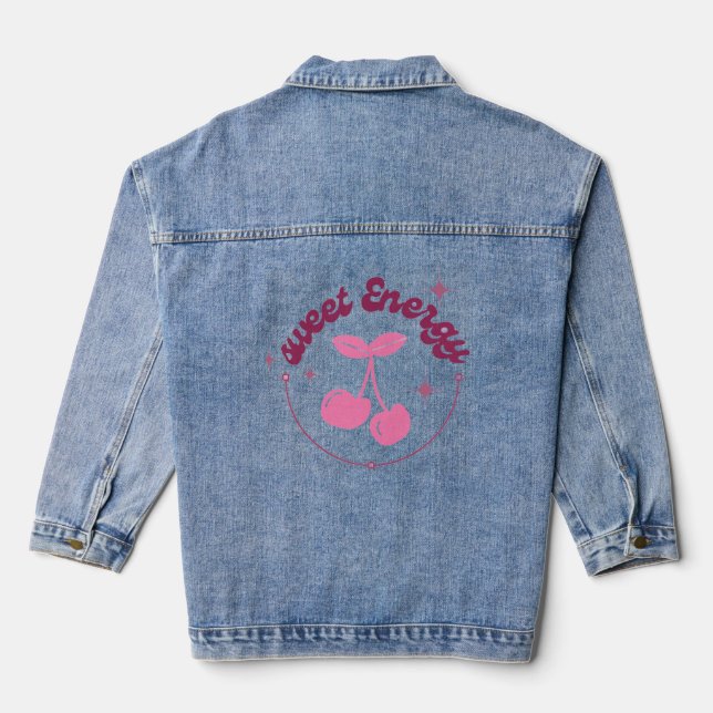Sweet Cherry Denim Jacket (Back)